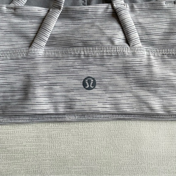 Lululemon Gray High-Neck Sports Bra - Picture 7 of 8